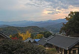 부석사 무량수전 앞 전경 (가을)